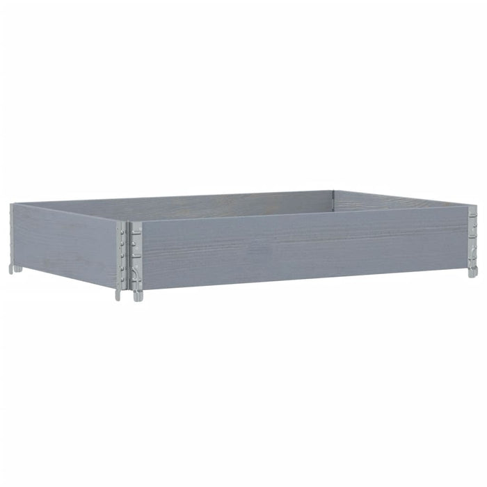 Ramă pentru paleți, gri, 120x80 cm, lemn masiv de pin - WALTI WALTI