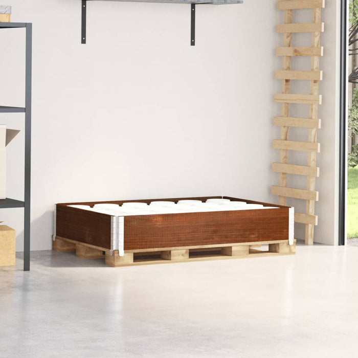Ramă pentru paleți, maro, 120x80 cm, lemn masiv de pin - WALTI WALTI