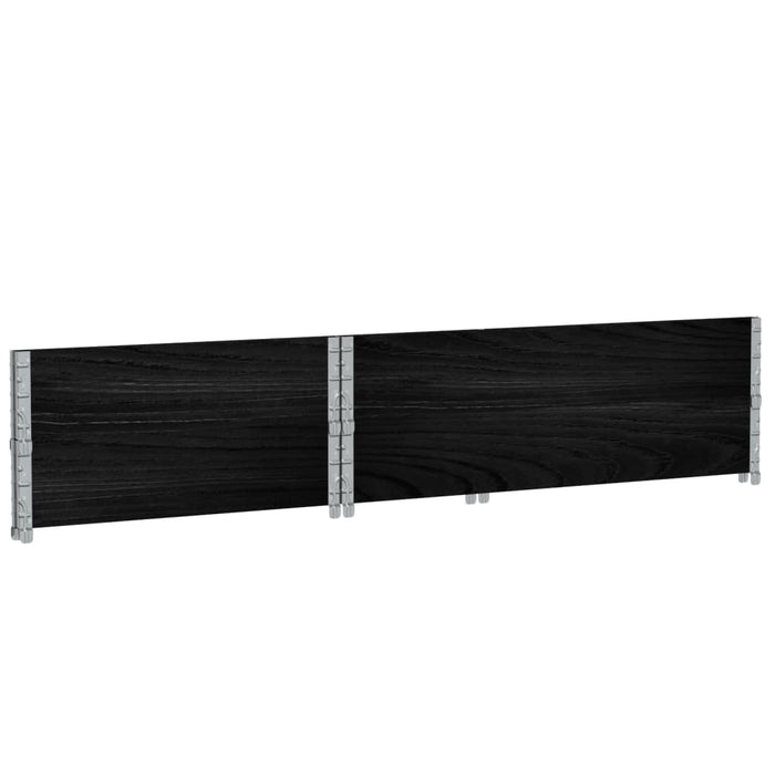 Rame pentru paleți, 2 buc., negru, 120x80 cm, lemn masiv pin - WALTI WALTI