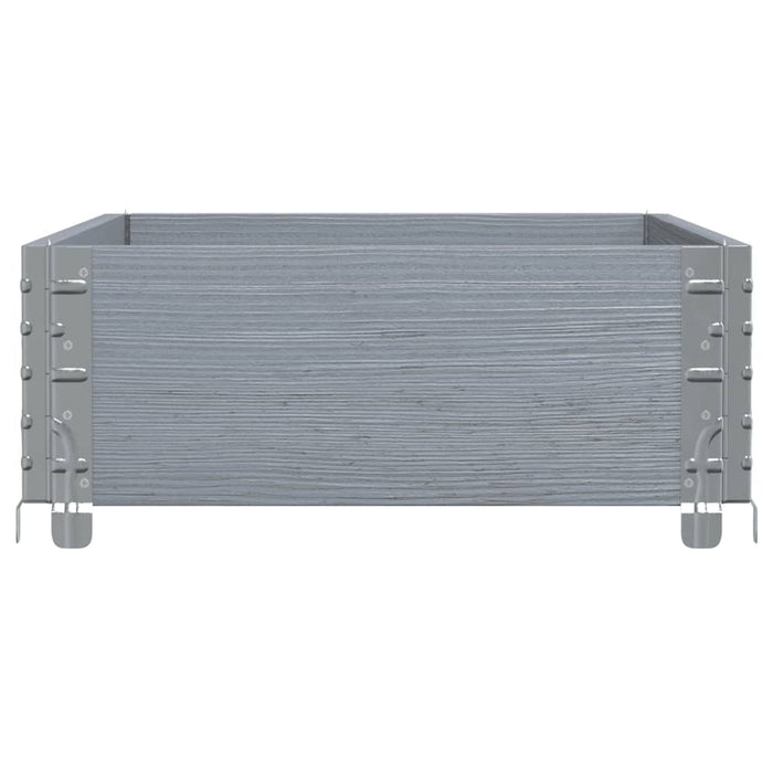 Ramă pentru paleți, gri, 100x50 cm, lemn masiv de pin - WALTI WALTI
