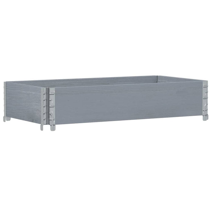 Ramă pentru paleți, gri, 100x50 cm, lemn masiv de pin - WALTI WALTI