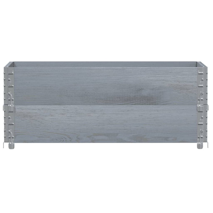 Rame pentru paleți, 2 buc., gri, 100x50 cm, lemn masiv de pin - WALTI WALTI