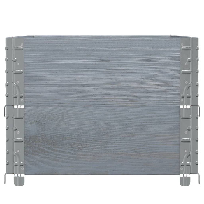 Rame pentru paleți, 2 buc., gri, 100x50 cm, lemn masiv de pin - WALTI WALTI