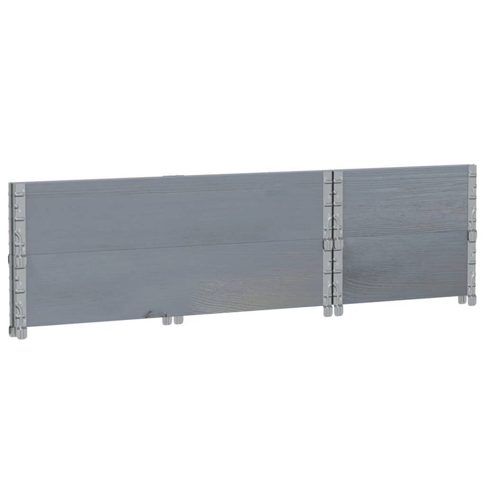 Rame pentru paleți, 2 buc., gri, 100x50 cm, lemn masiv de pin - WALTI WALTI