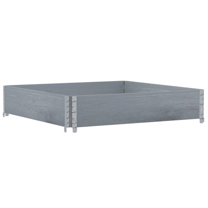 Ramă pentru paleți, gri, 100x100 cm, lemn masiv pin - WALTI WALTI