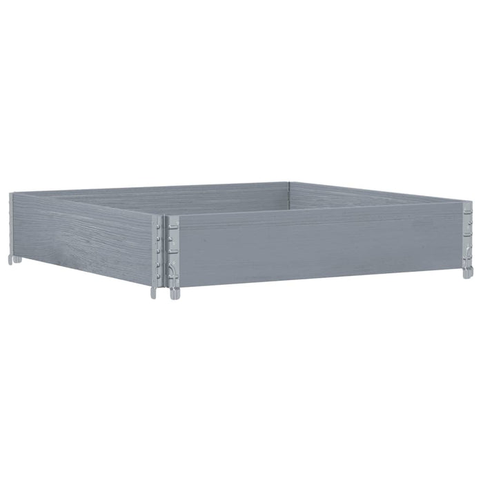 Ramă pentru paleți, gri, 100x100 cm, lemn masiv pin - WALTI WALTI