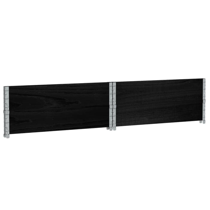 Rame pentru paleți, 2 buc., negru, 100x100 cm, lemn masiv pin - WALTI WALTI