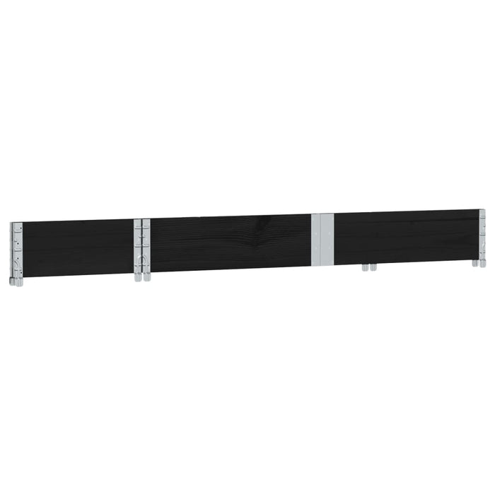 Ramă pentru paleți, negru, 150x50 cm, lemn masiv de pin - WALTI WALTI