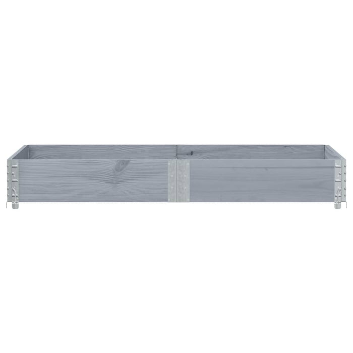 Ramă pentru paleți, gri, 150x50 cm, lemn masiv de pin - WALTI WALTI