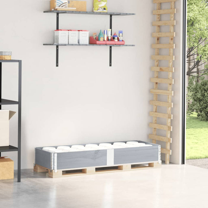 Ramă pentru paleți, gri, 150x50 cm, lemn masiv de pin - WALTI WALTI