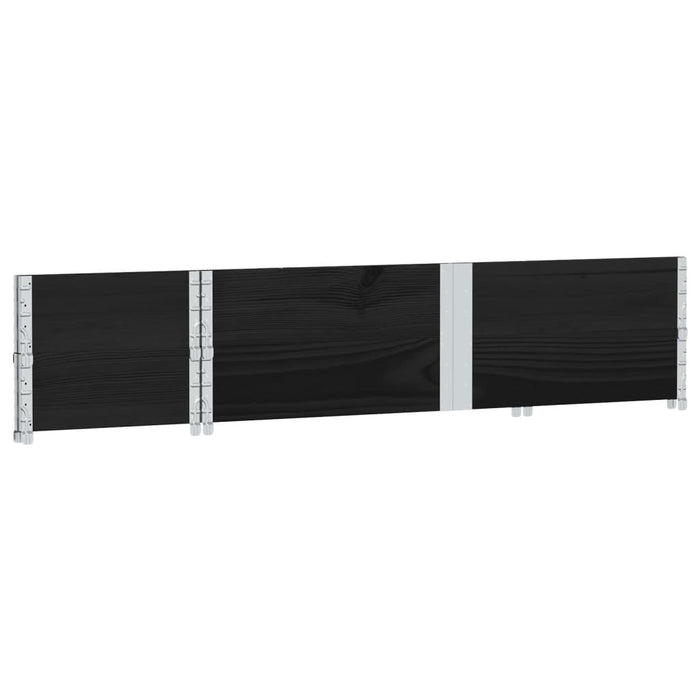 Rame pentru paleți, 2 buc., negru, 150x50 cm, lemn masiv pin - WALTI WALTI