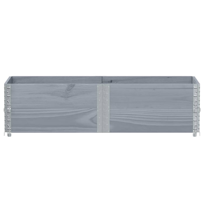 Rame pentru paleți, 2 buc., gri, 150x50 cm, lemn masiv de pin - WALTI WALTI