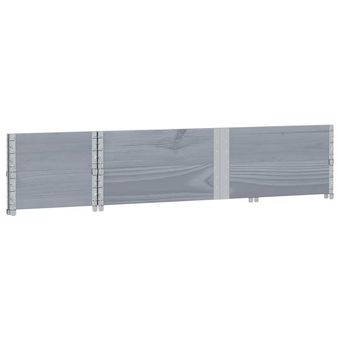 Rame pentru paleți, 2 buc., gri, 150x50 cm, lemn masiv de pin - WALTI WALTI
