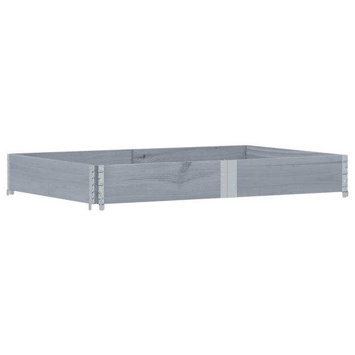 Ramă pentru paleți, gri, 150x100 cm, lemn masiv pin - WALTI WALTI