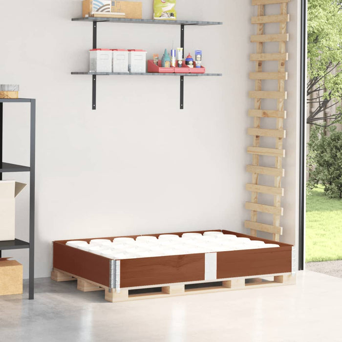 Ramă pentru paleți, maro, 150x100 cm, lemn masiv pin - WALTI WALTI