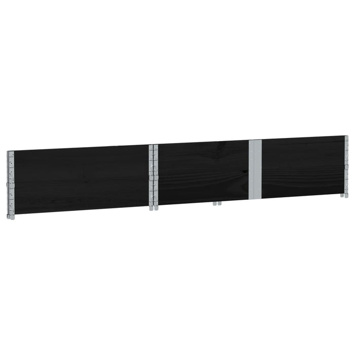 Rame pentru paleți, 2 buc., negru, 150x100 cm, lemn masiv pin - WALTI WALTI