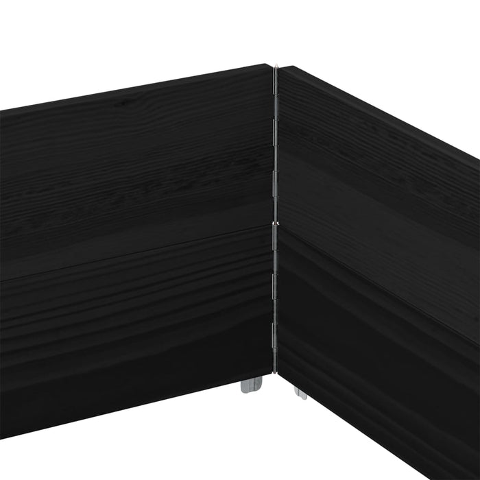 Rame pentru paleți, 2 buc., negru, 150x100 cm, lemn masiv pin - WALTI WALTI