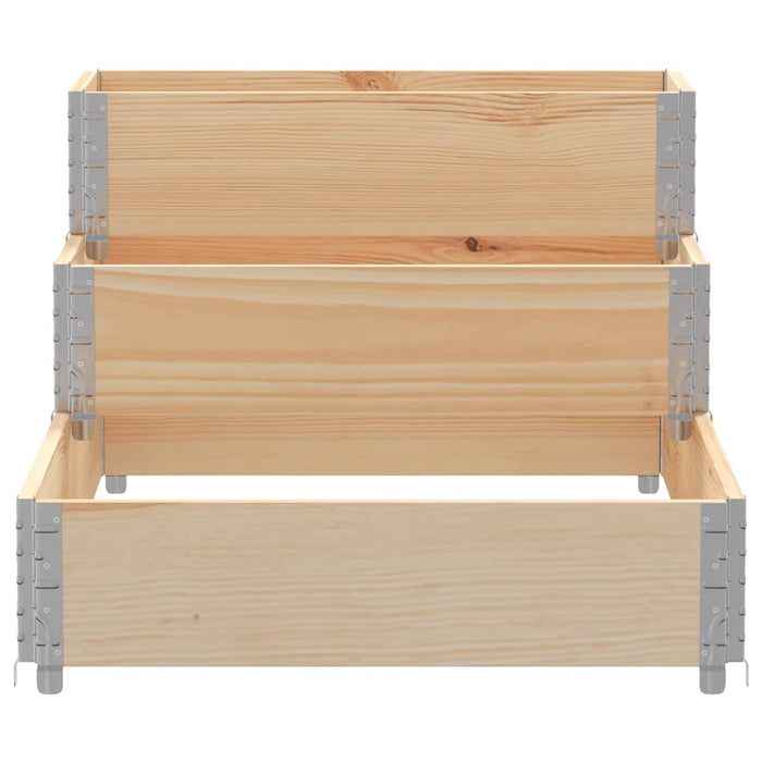 Strat înălțat cu 3 niveluri, 120x80 cm, lemn masiv de pin - WALTI WALTI