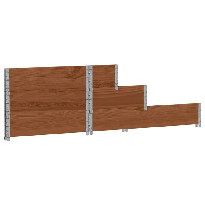 Strat înălțat cu 3 niveluri, maro, 120x80 cm, lemn masiv pin - WALTI WALTI