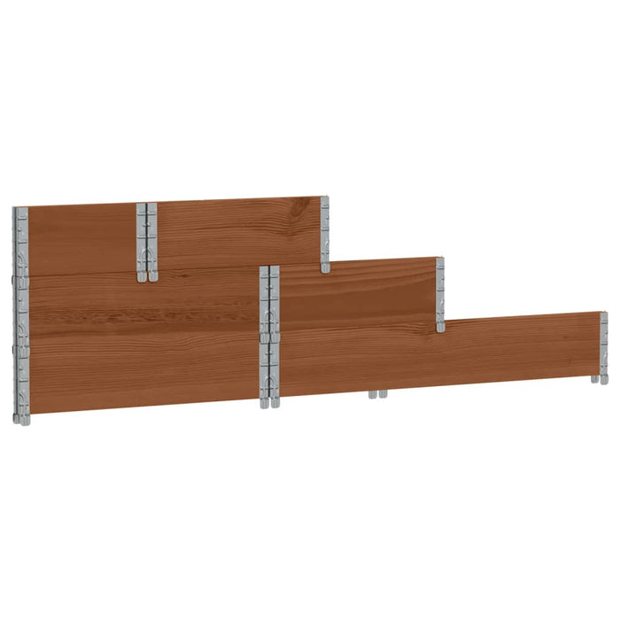 Strat înălțat cu 3 niveluri, maro, 120x80 cm, lemn masiv pin - WALTI WALTI