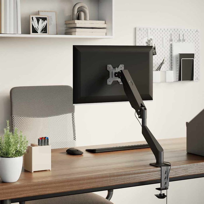 Braț unic de monitor ecran de max 27 inci cu arc de gaz 10 kg - WALTI WALTI