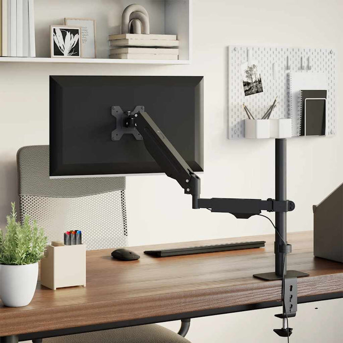 Braț unic de monitor ecran de max 27 inci arc cu gaz 10 kg - WALTI WALTI