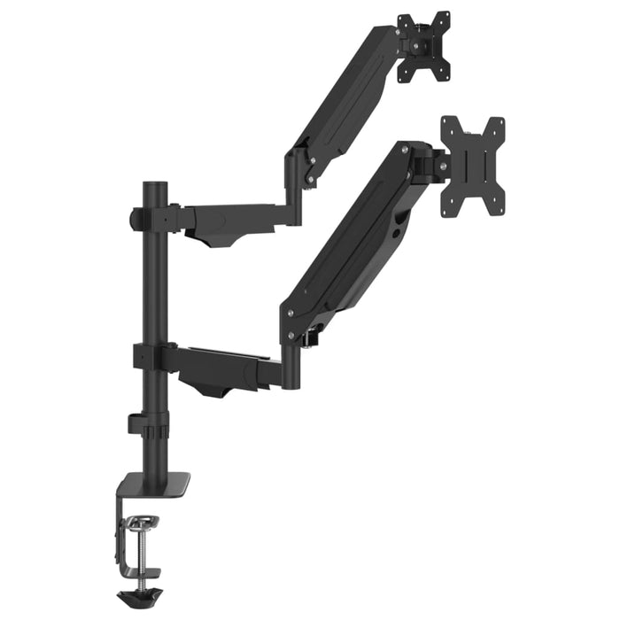 Braț monitor dublu pentru ecran max. 27 inch VESA 75/100mm 20kg - WALTI WALTI