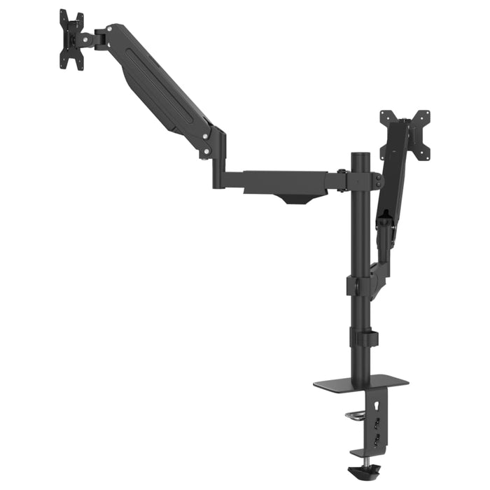 Braț monitor dublu pentru ecran max. 27 inch VESA 75/100mm 20kg - WALTI WALTI