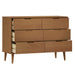 Dulap cu sertare „MOLDE”, maro, 113x40x80 cm, lemn masiv de pin - WALTI WALTI