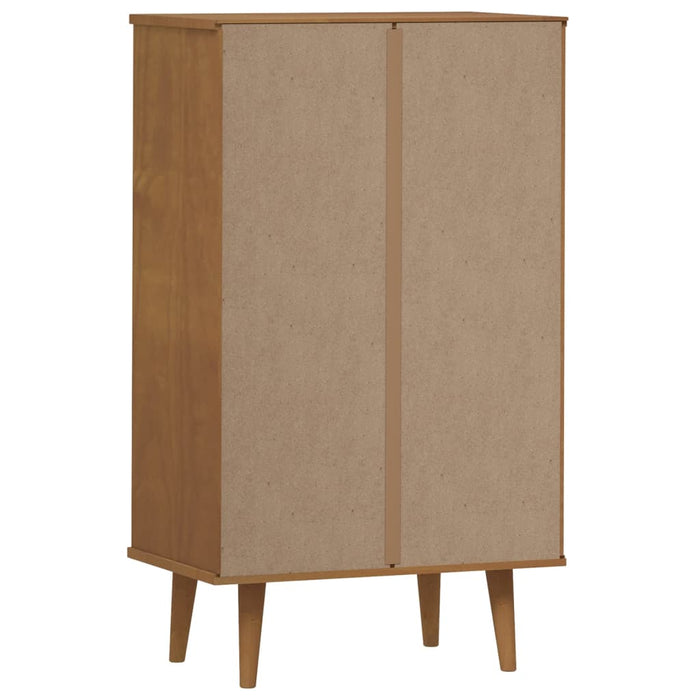 Pantofar "MOLDE", maro, 59,5x35x103 cm, lemn masiv de pin - WALTI WALTI
