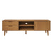 Dulap TV „MOLDE” maro, 158x40x49 cm, lemn masiv de pin - WALTI WALTI