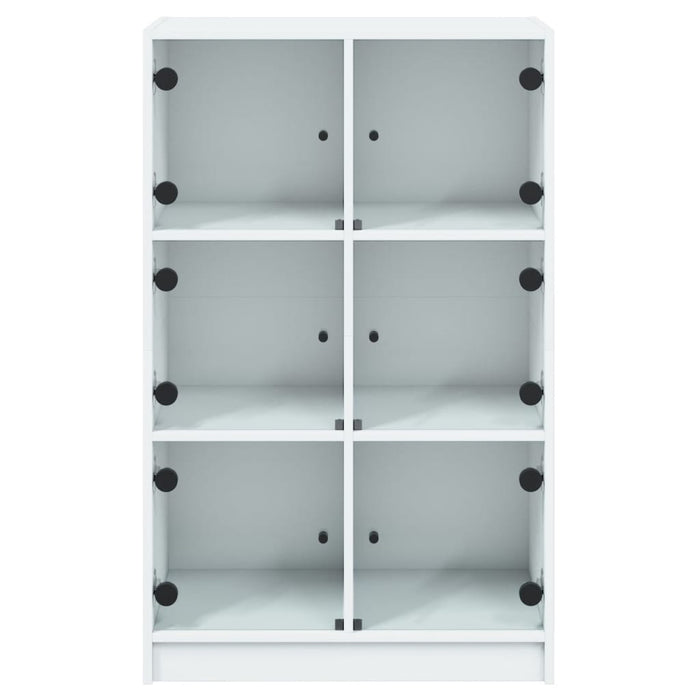 Dulapuri înalte cu uși, alb, 68x37x109 cm, lemn prelucrat - WALTI WALTI