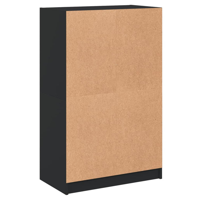 Dulapuri înalte cu uși, negru, 68x37x109 cm, lemn prelucrat - WALTI WALTI