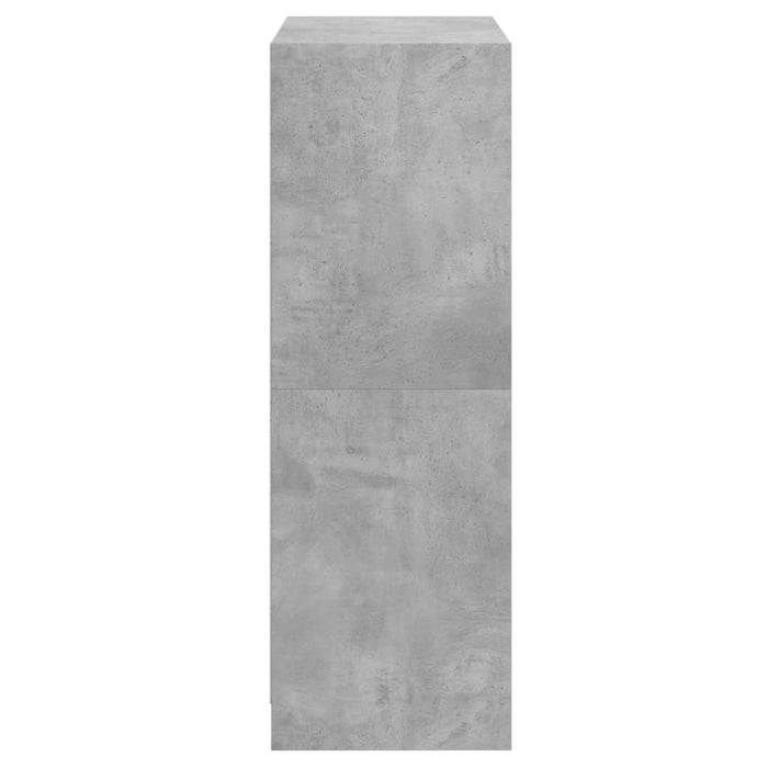 Dulapuri înalte cu uși, gri beton, 68x37x109 cm, lemn prelucrat - WALTI WALTI