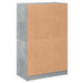 Dulapuri înalte cu uși, gri beton, 68x37x109 cm, lemn prelucrat - WALTI WALTI