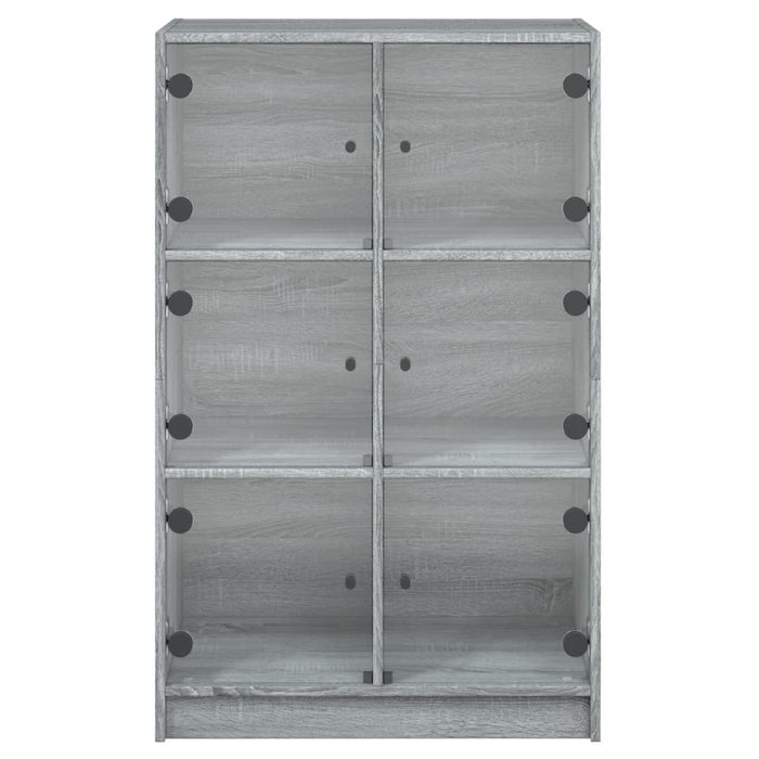 Dulapuri înalte cu uși, gri sonoma, 68x37x109cm, lemn prelucrat - WALTI WALTI