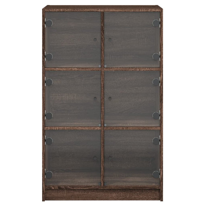 Dulapuri înalte cu uși stejar maro 68x37x109 cm, lemn prelucrat - WALTI WALTI