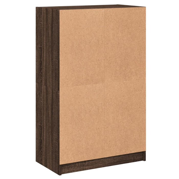 Dulapuri înalte cu uși stejar maro 68x37x109 cm, lemn prelucrat - WALTI WALTI