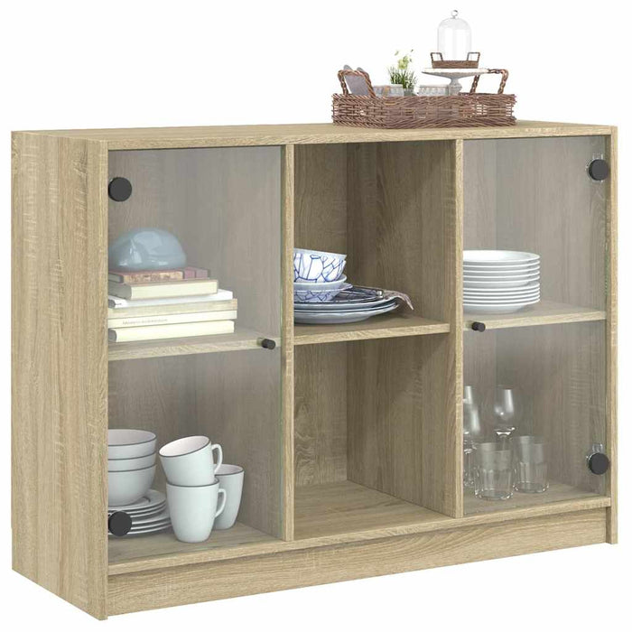 Servantă, stejar sonoma, 102x37x75,5 cm, lemn prelucrat - WALTI WALTI