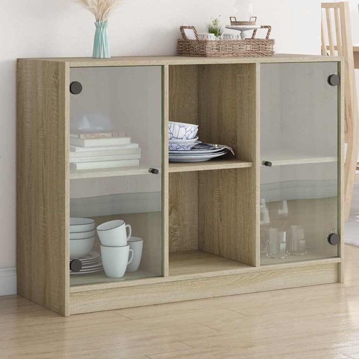 Servantă, stejar sonoma, 102x37x75,5 cm, lemn prelucrat - WALTI WALTI
