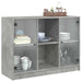 Dulap, gri beton, 102x37x75,5 cm, lemn prelucrat - WALTI WALTI