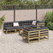 Set canapea de grădină, 8 piese, lemn de pin tratat - WALTI WALTI