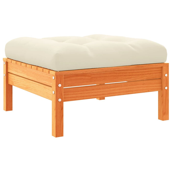 Set canapele grădină cu perne, 4 piese, maro ceruit, lemn pin - WALTI WALTI