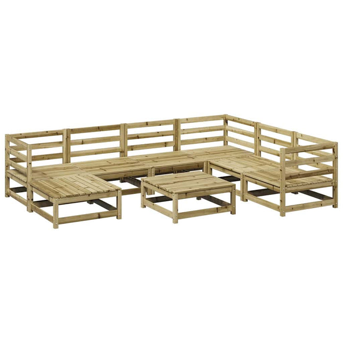 Set canapea de grădină, 8 piese, lemn de pin tratat - WALTI WALTI