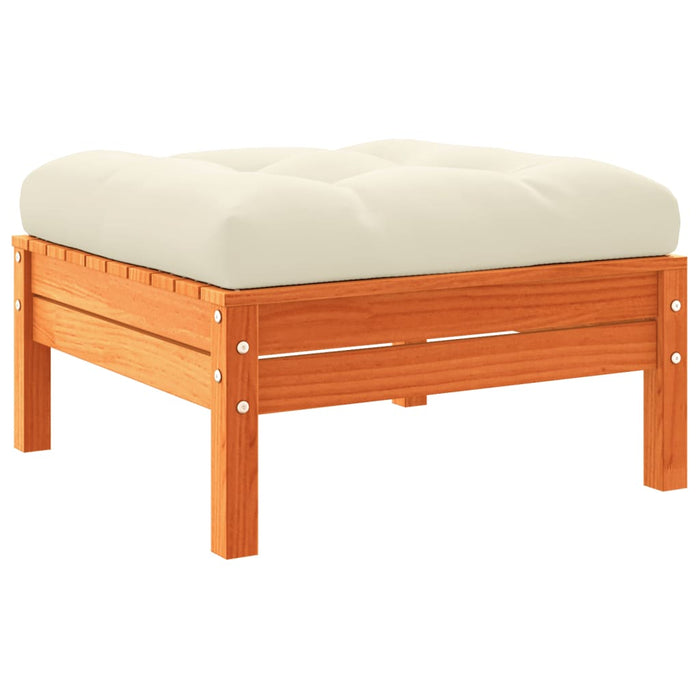Set mobilier de grădină cu perne, 9 piese, lemn masiv de pin - WALTI WALTI