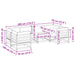 Set canapele de grădină cu perne, 6 piese, lemn masiv de pin - WALTI WALTI