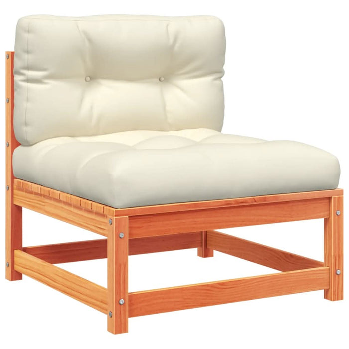 Set mobilier de grădină cu perne, 9 piese, lemn masiv de pin WALTI