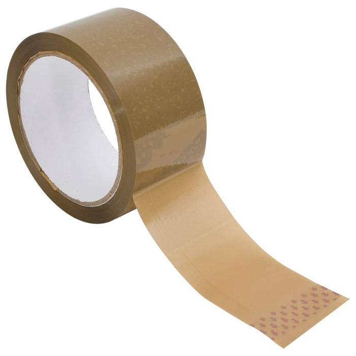 Bandă adezivă de ambalare, 12 buc., maro, 48 mm x 66 m WALTI
