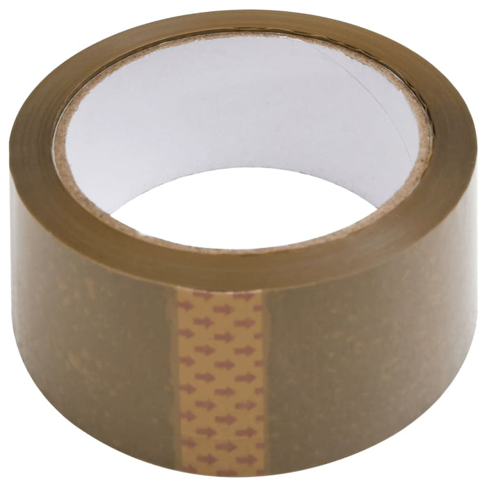 Bandă adezivă de ambalare, 12 buc., maro, 48 mm x 66 m WALTI