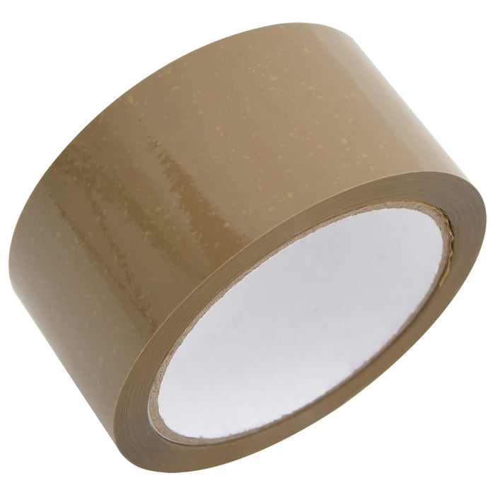 Bandă adezivă de ambalare, 12 buc., maro, 48 mm x 66 m WALTI